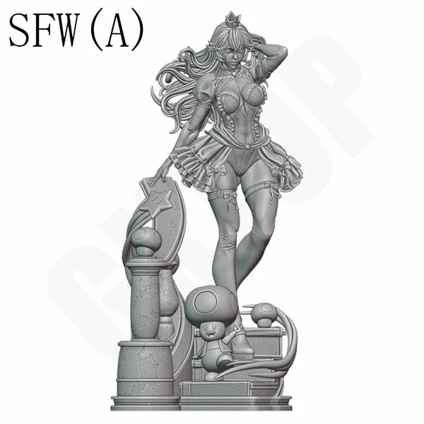 1/24 Crown Beauty Pin-up, Resin Model Figure Kit, Unassembled and Unpainted