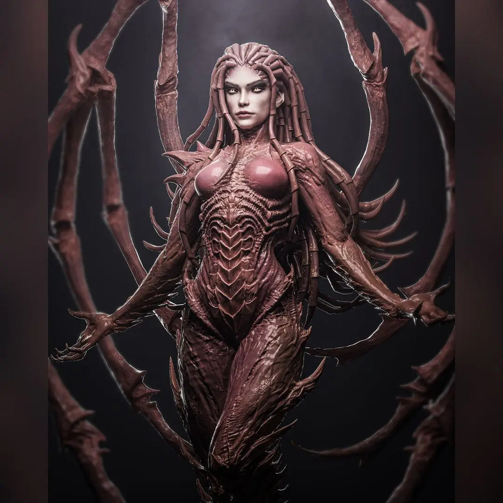 150mm Queen of Blades, Resin Model Figure Kit, Fantasy Theme, Unassembled and Unpainted