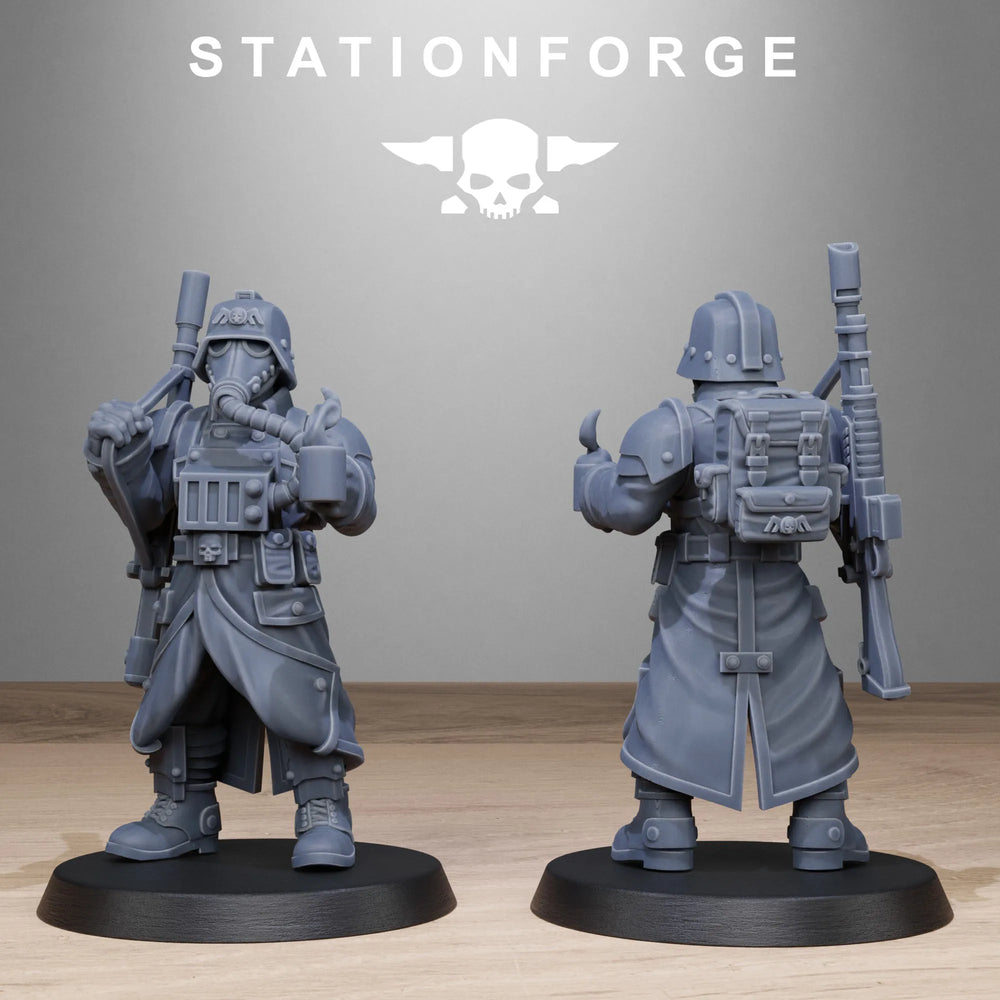 25mm Vigils, 10 Figures, Resin Model Figure Kit, Sci-Fi Theme, Unassembled and Unpainted