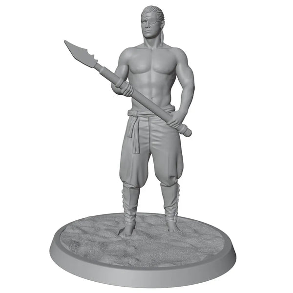 75mm Pirate Sailor Warrior, Resin Model Figure Kit, Fantasy Theme, Unassembled and Unpainted