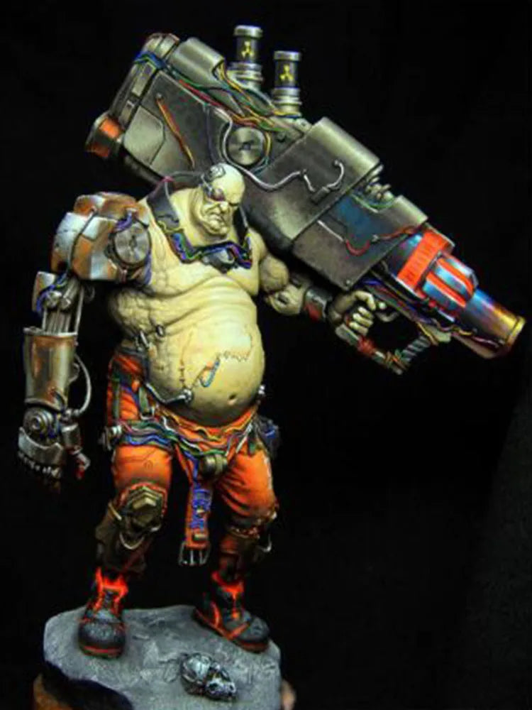 75mm Orc Warrior, Resin Model Figure Kit, Sci-Fi Theme, Unassembled and Unpainted