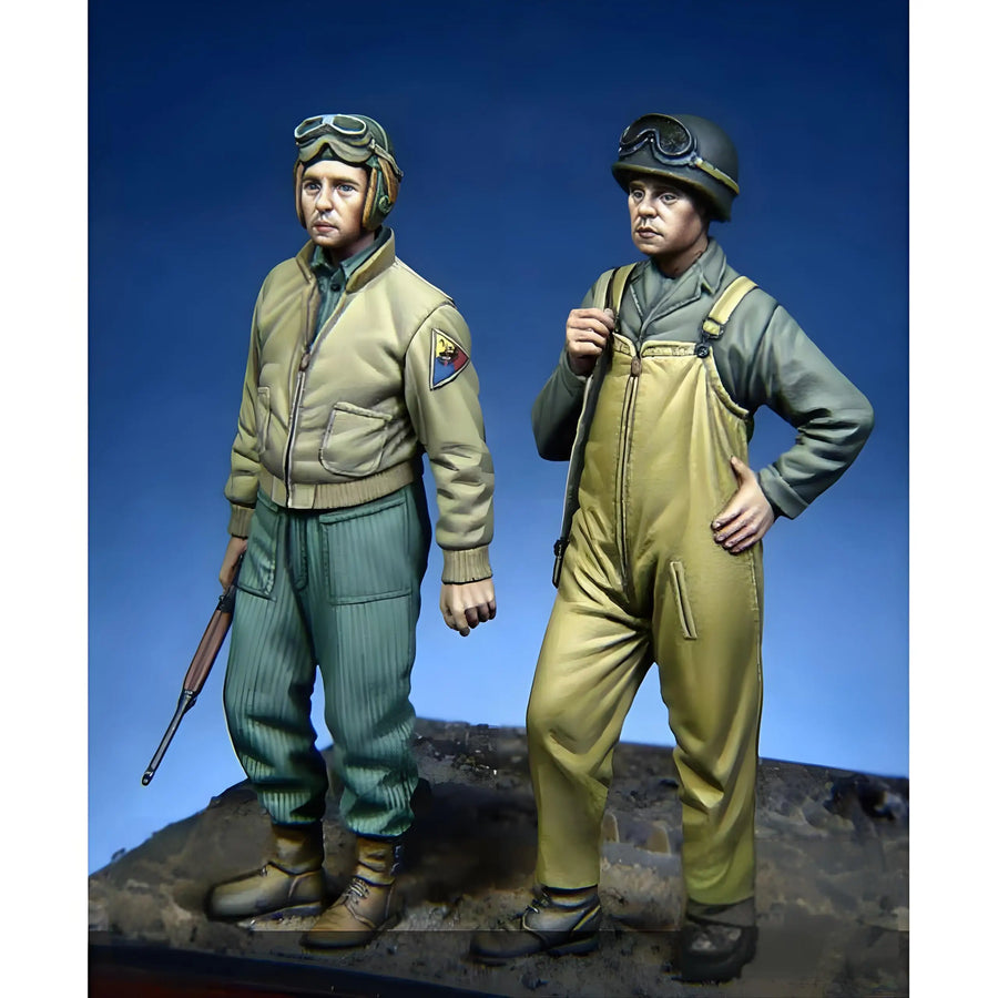 1/35 American Soldier Resin Model White Model, White Model GK, Unassembled and Unpainted Kit