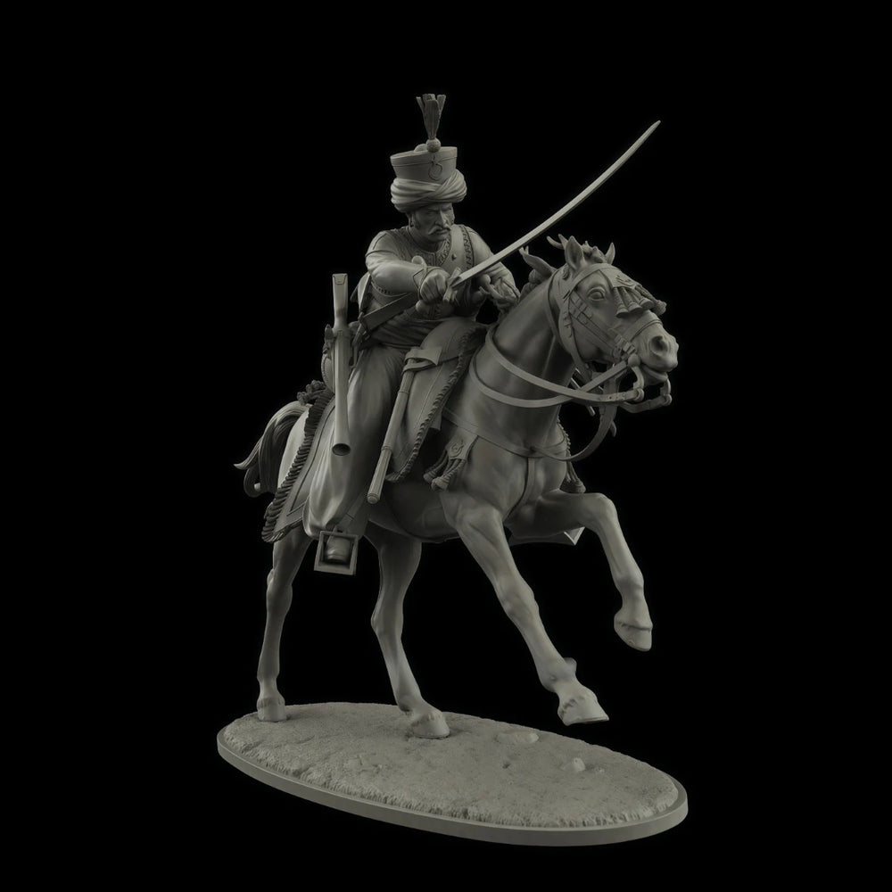 1/30 Napoleonic Mameluke Imperial Guard, 3 Figures, Resin Model Figure Kit, Unassembled and Unpainted