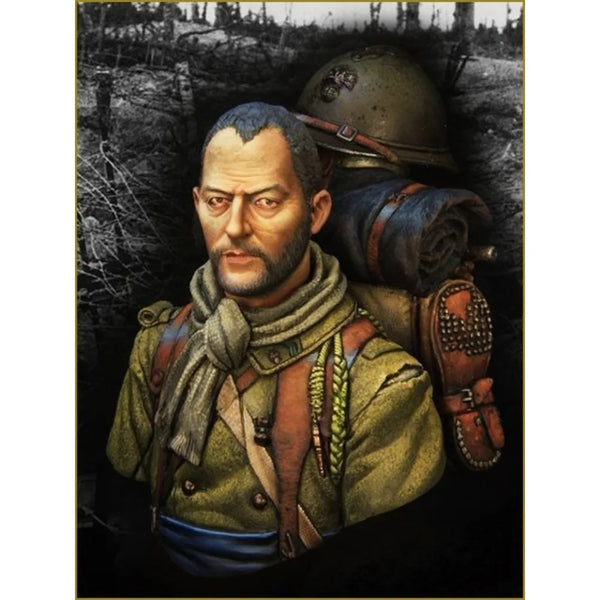 1/10 WWI French Foreign Legion Soldier, Resin Model Bust Kit, Unassembled and Unpainted