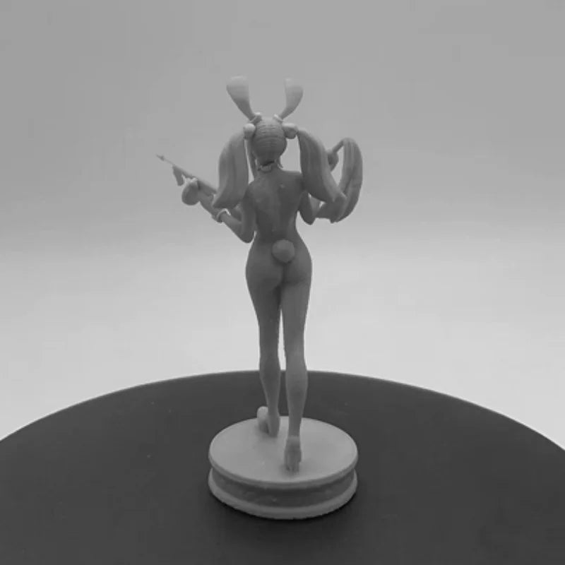 1/24 Demon Horned Anime Girl with Wings, Resin Model Figure Kit, Anime Theme, Unassembled and Unpainted
