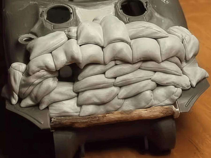 1:35 Resin Model Assembly Kit, GK, M4A1 Armor Sandbag, Unpainted, Requires Assembly