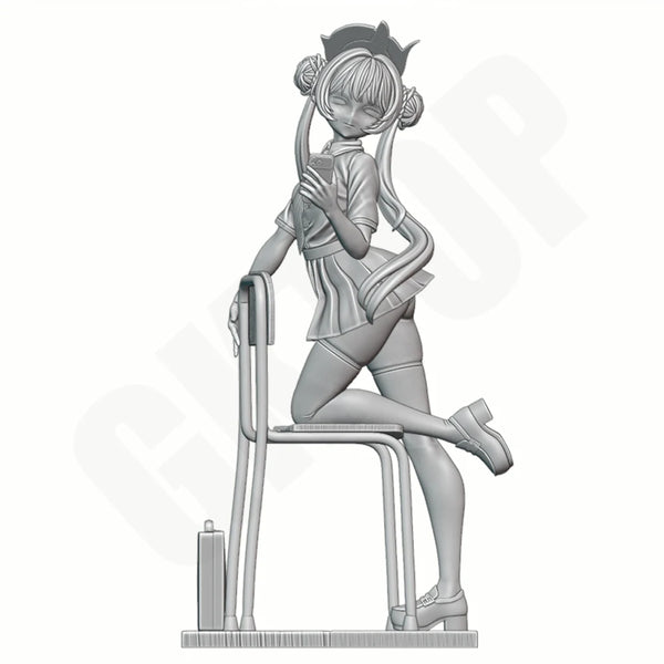 1/16 Schoolgirl, Resin Model Figure Kit, Anime Theme, Unassembled and Unpainted
