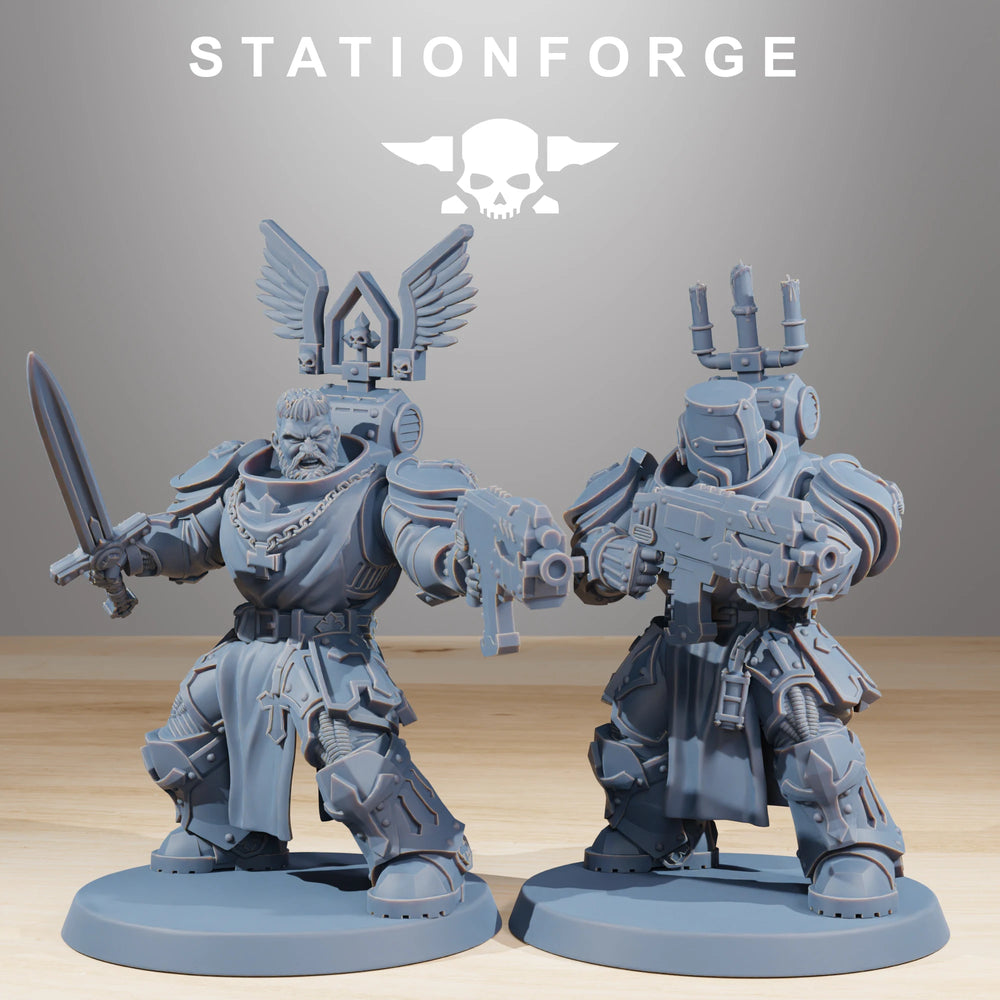32mm Religious Zealots, 20 Figures, Resin Model Figure Kit, Sci-Fi Theme, Unassembled and Unpainted