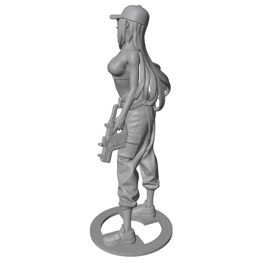 1/24 Female Character Military Outfit, Resin Model Figure Kit, Anime Theme, Unassembled and Unpainted