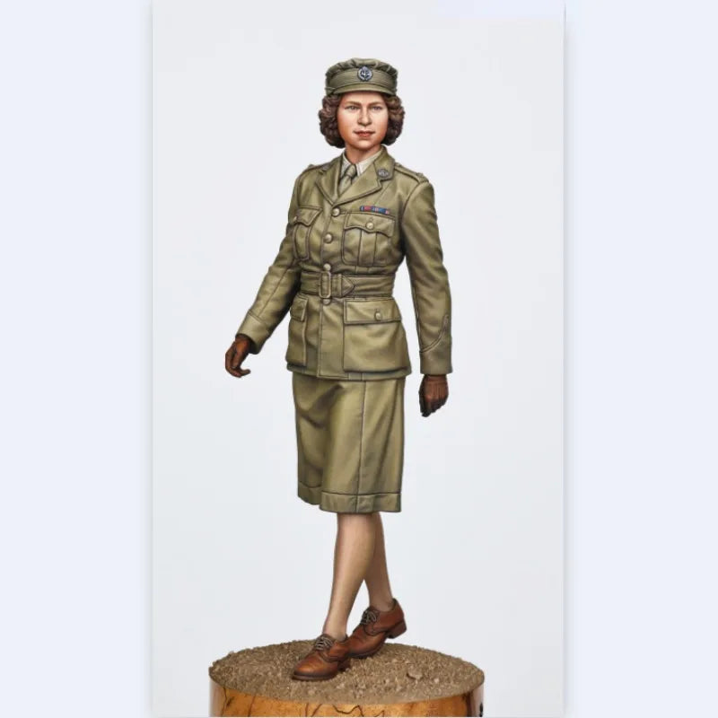1/35 WWII British Female Officer, Resin Model Figure Kit, Unassembled and Unpainted