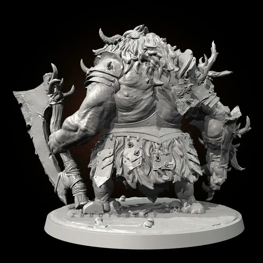 75mm Demon Oni Warrior, Resin Model Figure Kit, Fantasy Theme, Unassembled and Unpainted