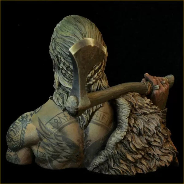 1/10 Viking Warrior, Resin Model Bust Kit, Mythology Theme, Unassembled and Unpainted