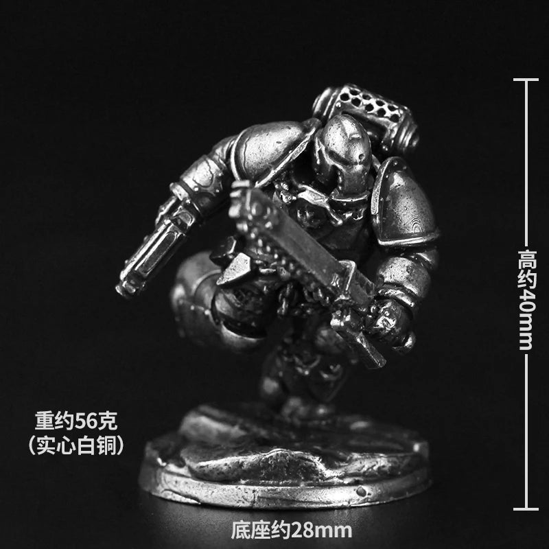 32mm Armored Sci-Fi Soldiers, 9 Figures, Resin Model Figure Kit, Sci-Fi Theme, Unassembled and Unpainted