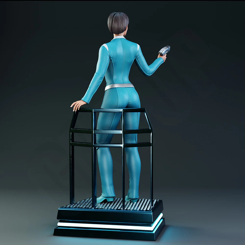 1/24 Agent in Tactical Suit, Resin Model Figure Kit, Sci-Fi Theme, Unassembled and Unpainted