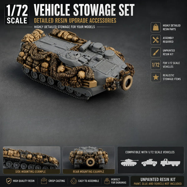 1/72 Modern US AAVP7A1 Armored Assault Vehicle, Resin Model Vehicle Kit, Unassembled and Unpainted