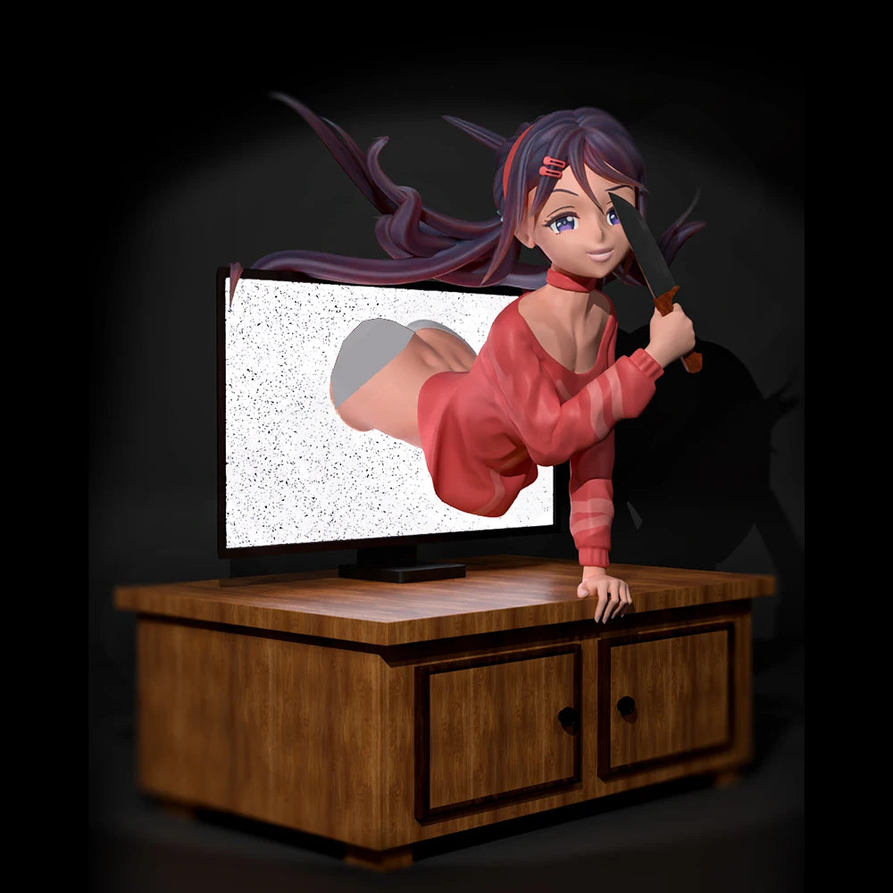 60mm Demon Enchantress, Resin Model Bust Kit, Fantasy Theme, Unassembled and Unpainted