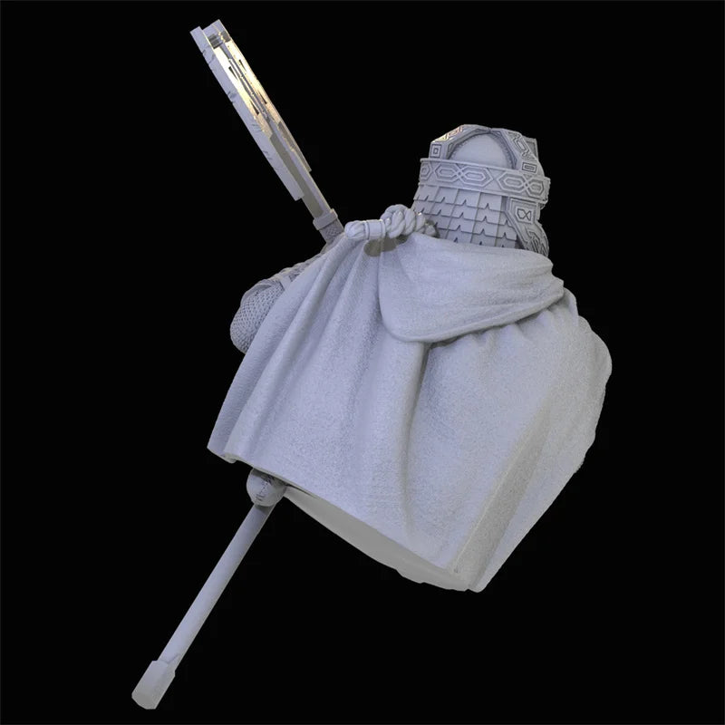 1/10 Medieval Dwarf Warriors, 3 Figures, Resin Model Bust Kit, Unassembled and Unpainted
