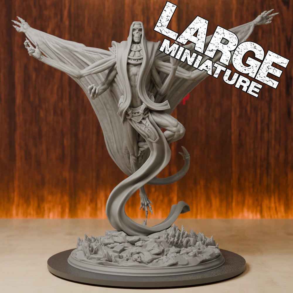 Lich Boss, Resin Model Figure Kit, Fantasy Theme, Unassembled and Unpainted