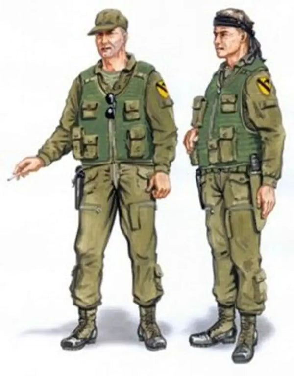 1/48 Modern Tactical Soldier, 2 Figures, Resin Model Figure Kit, Unassembled and Unpainted