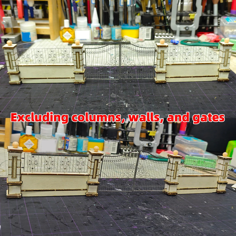 1/35 Military Fortification Elements, Resin Model Accessory Kit, Military Theme, Unpainted
