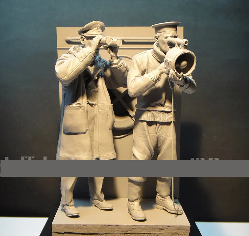 1/16 WWI Set, 5 Figures, Resin Model Figure Kit, Unassembled and Unpainted