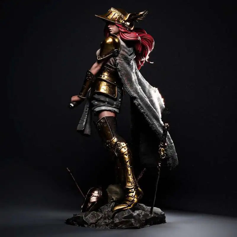 50mm Female Knight, Resin Model Figure Kit, Fantasy Theme, Unassembled and Unpainted