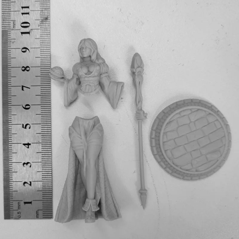 1/24 Priestess Morgana, Resin Model Figure Kit, Fantasy Theme, Unassembled and Unpainted