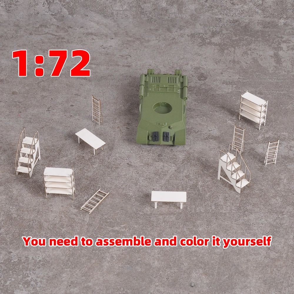 1/72 Modern Industrial Factory Scaffolding, Resin Model Diorama Kit, Unassembled and Unpainted