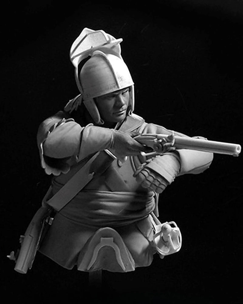 1/10 Victorian British Colonial Soldier, Resin Model Bust Kit, Military Theme, Unassembled and Unpainted