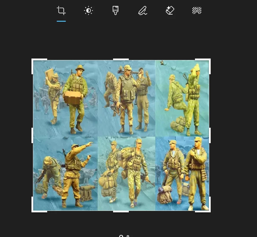 1/35 WWII German Afrika Korps Infantry Squad, 13 Figures, Resin Model Figure Kit, Unassembled and Unpainted