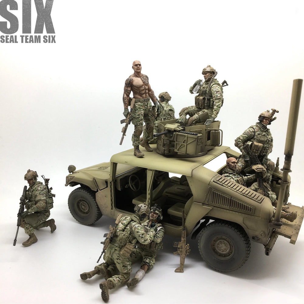 1/35 Modern SEAL Team Special Operations, 6 Figures, Resin Model Figure Kit, Unassembled and Unpainted