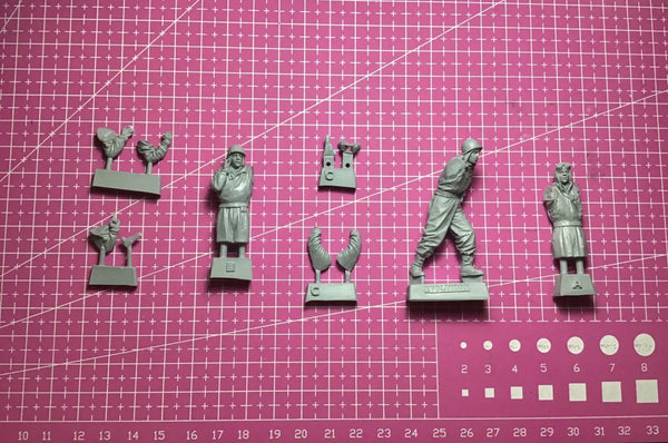 1/35 Modern Infantry Combat Squad, 5 Figures, Resin Model Figure Kit, Unassembled and Unpainted