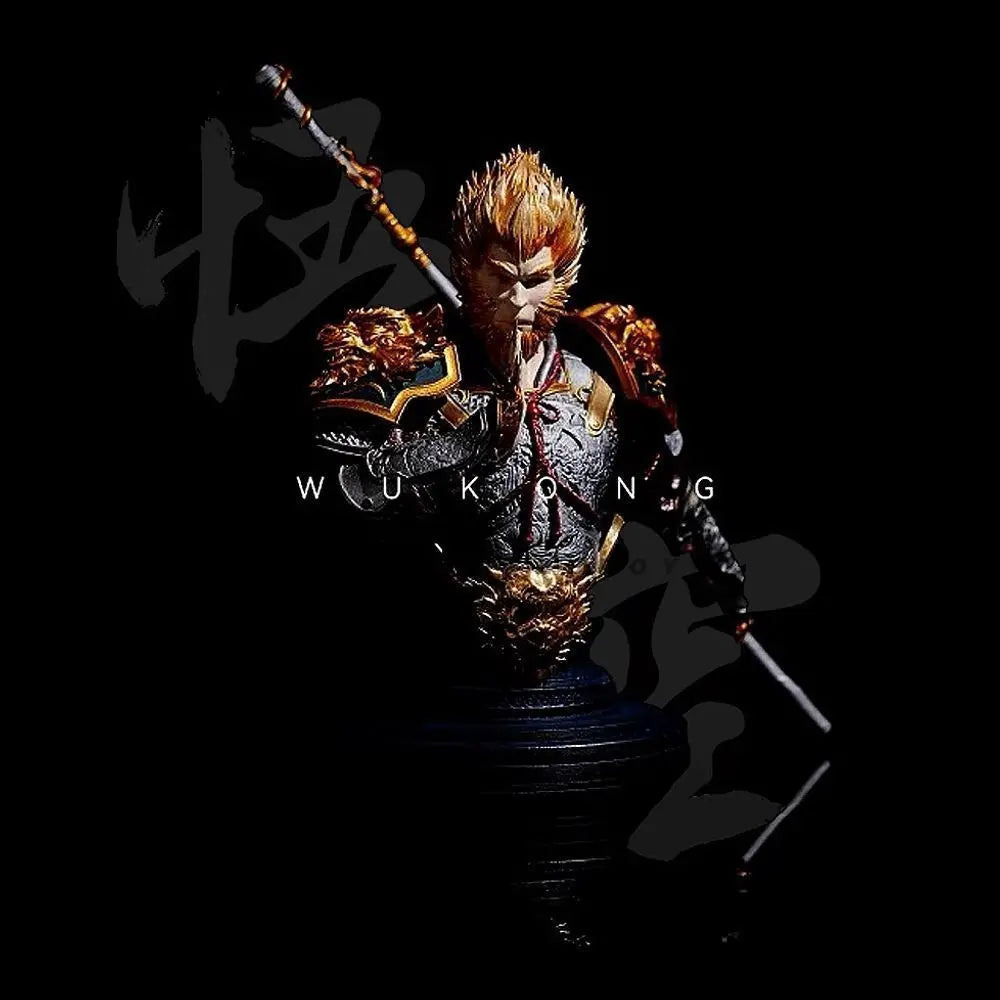 90mm Wukong Monkey King, Resin Model Bust Kit, Mythology Theme, Unassembled and Unpainted