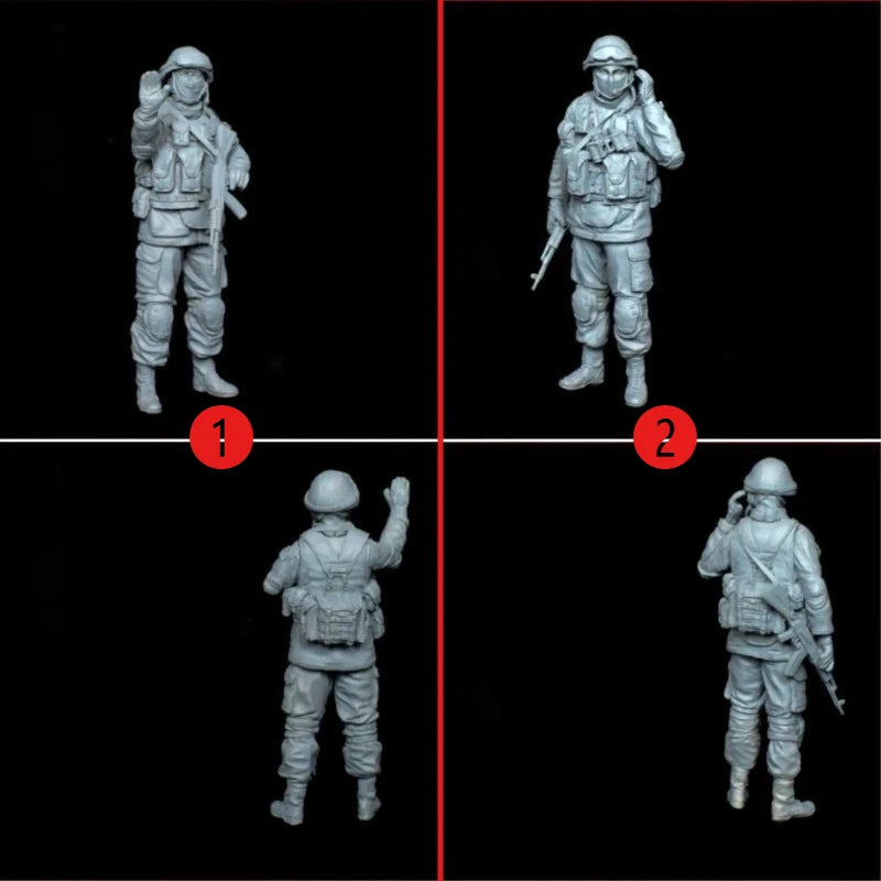 Modern M35 Gun Truck Conversion, 2 Figures, Resin Model Figure Kit, Unassembled and Unpainted