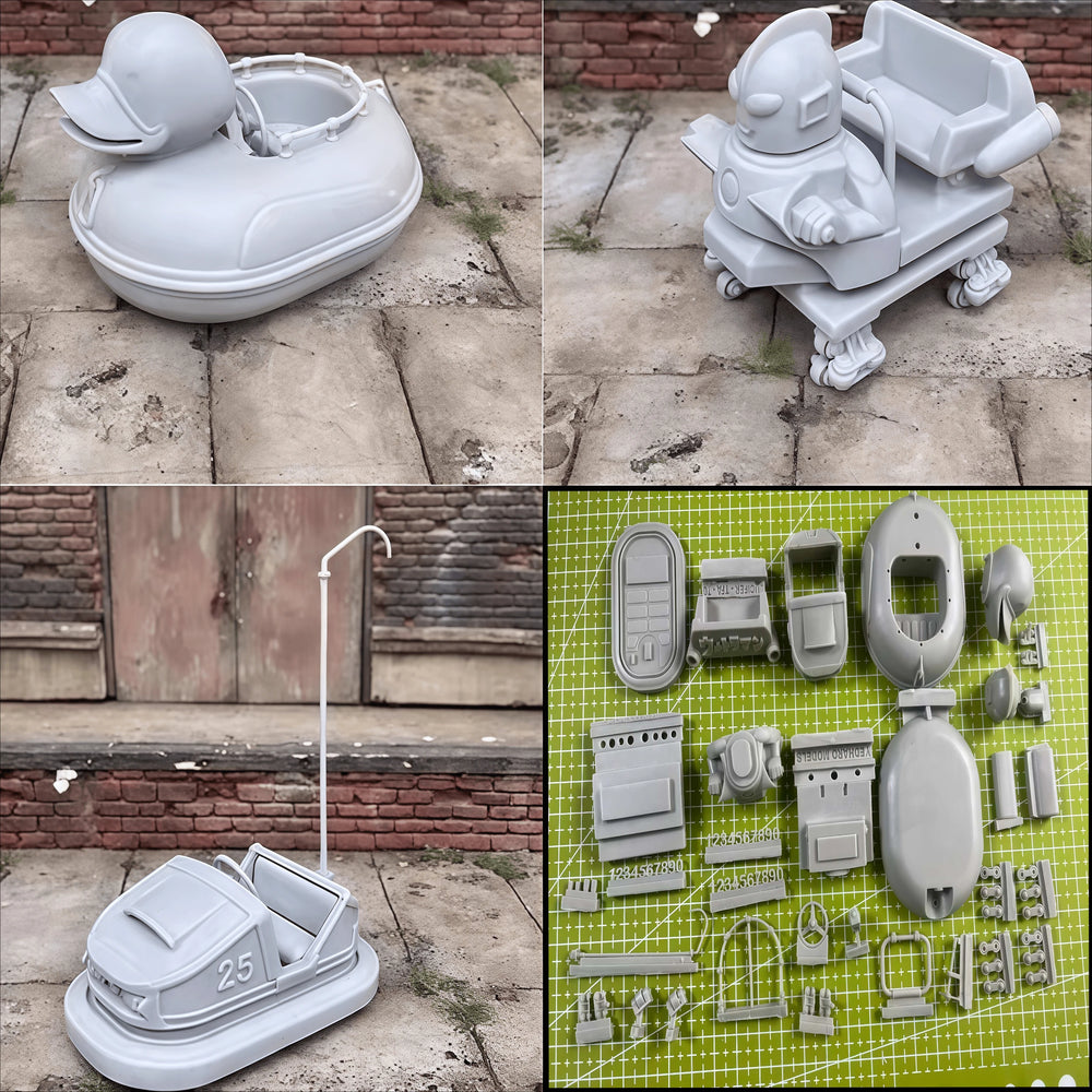 1/35 Modern Military Scene with Armored Vehicle, Resin Model Diorama Kit, Unassembled and Unpainted