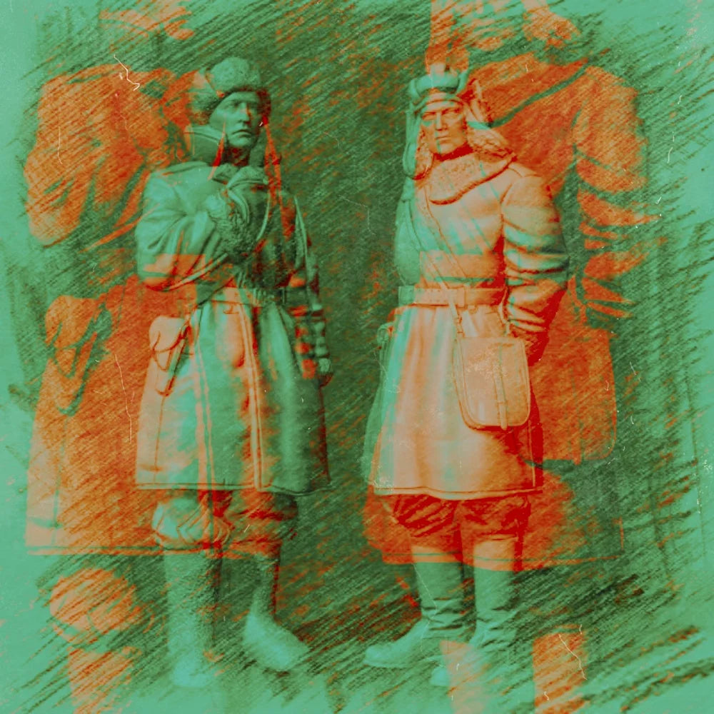 1/35 WWII Soviet Infantry in Long Coats, 4 Figures, Resin Model Figure Kit, Unassembled and Unpainted