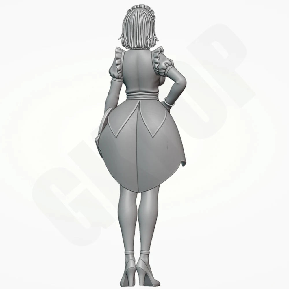 Maid Sister, Resin Model Figure Kit, Anime Theme, Unassembled and Unpainted