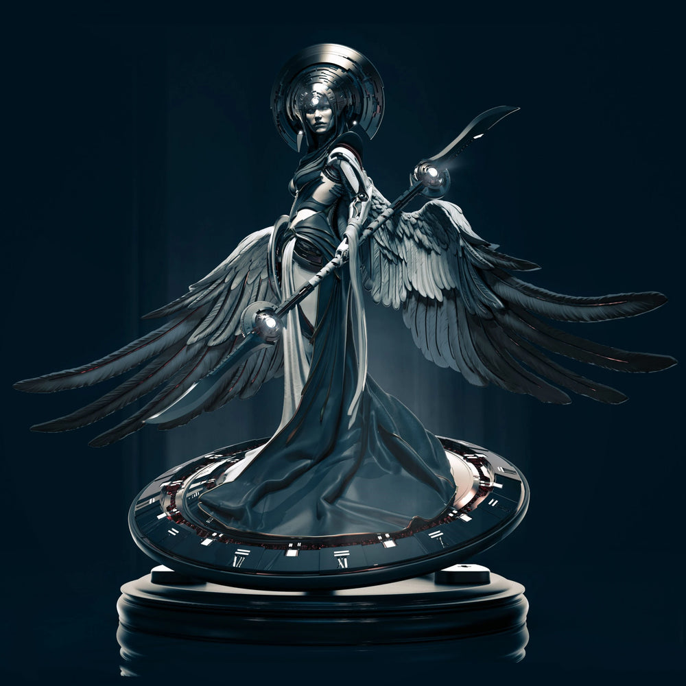1/24 Winged Celestial Warrior, Resin Model Figure Kit, Fantasy Theme, Unassembled and Unpainted