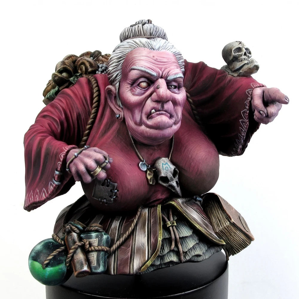 Wizard, Resin Model Bust Kit, Fantasy Theme, Unassembled and Unpainted