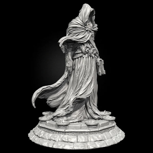 50mm Undead Zombie Wizard, Resin Model Figure Kit, Fantasy Theme, Unassembled and Unpainted