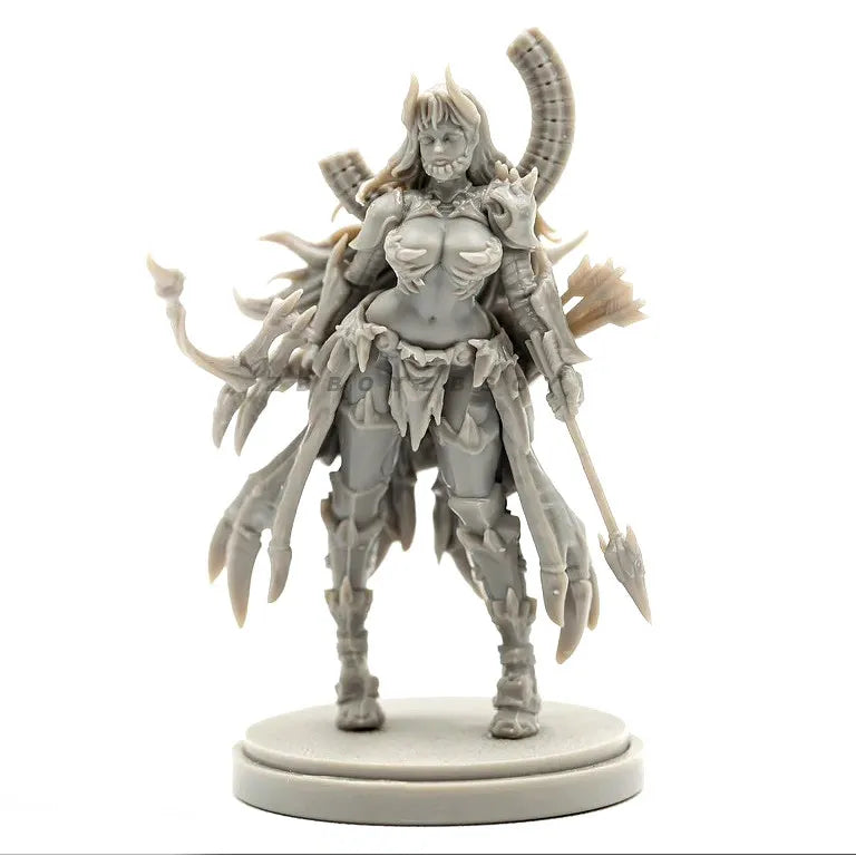 38mm Dark Fantasy Demonic Soldier, Resin Model Figure Kit, Fantasy Theme, Unassembled and Unpainted