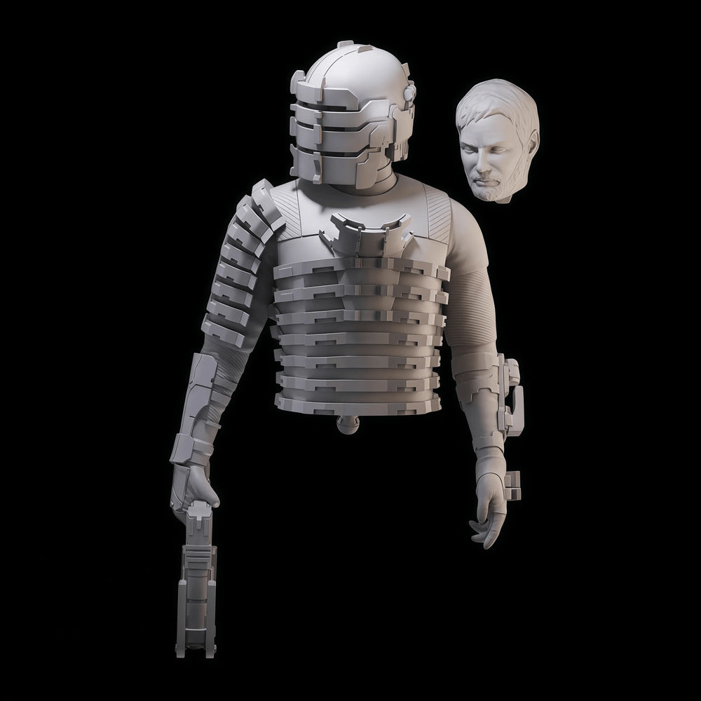 1/10 Isaac Armored, Resin Model Figure Kit, Sci-Fi Theme, Unassembled and Unpainted