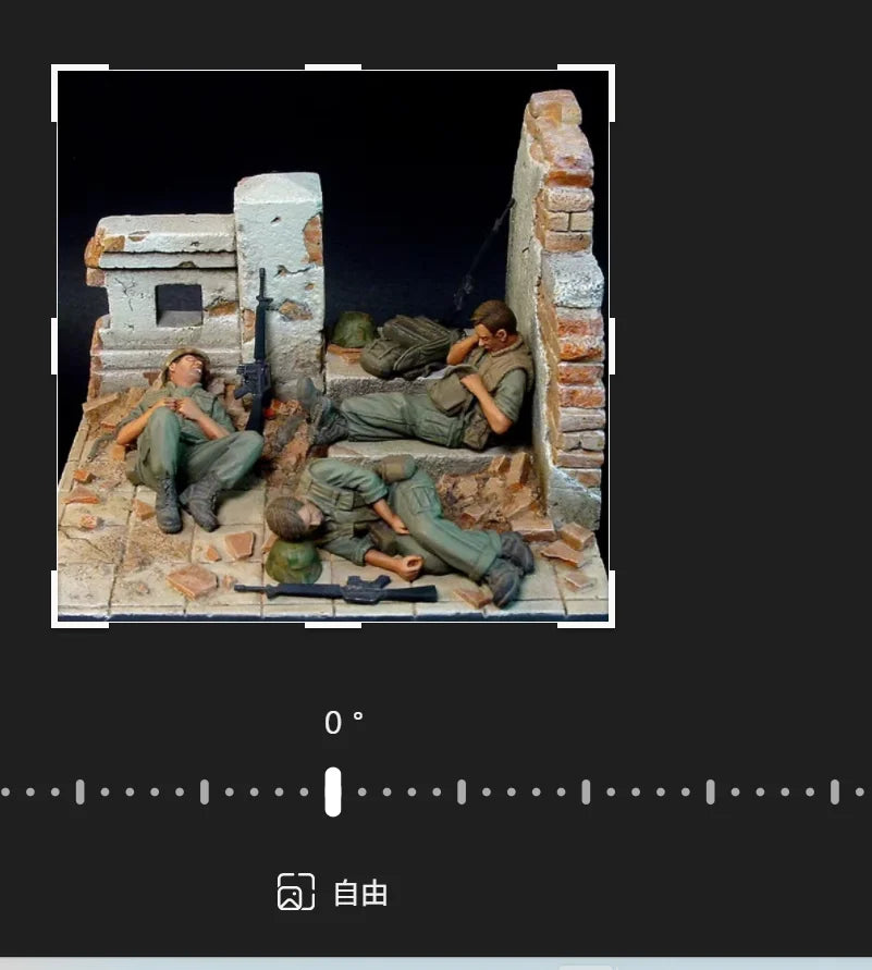1/35 WWII Soldiers Fortification Bunker, 5 Figures, Resin Model Diorama Kit, Unassembled and Unpainted