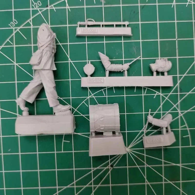 1/35 WWI Drummer Soldier, Resin Model Figure Kit, Unassembled and Unpainted