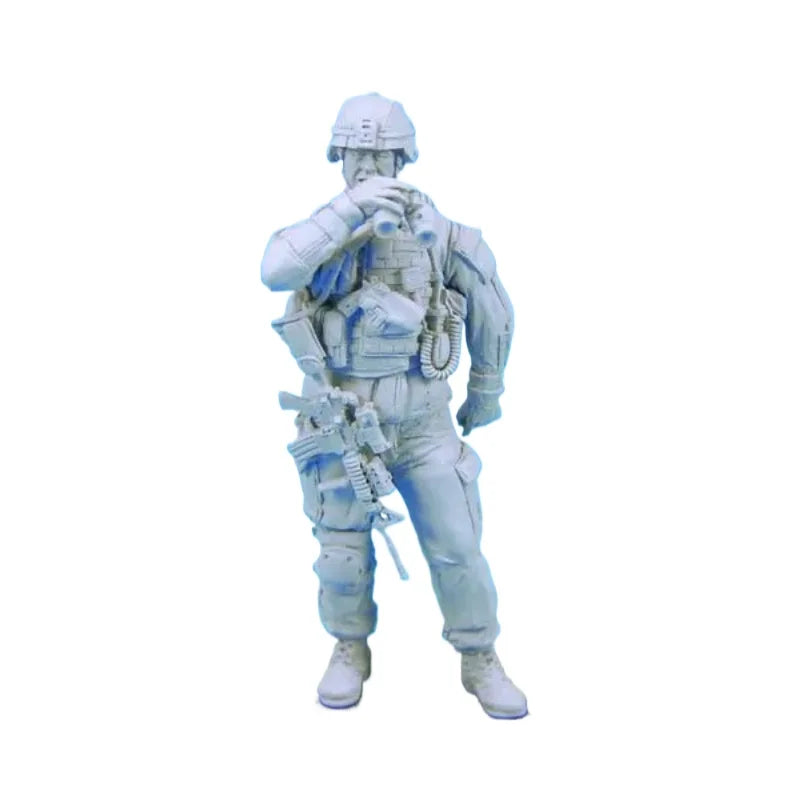 1/35 Modern US Soldier with Tactical Gear, Resin Model Figure Kit, Unassembled and Unpainted