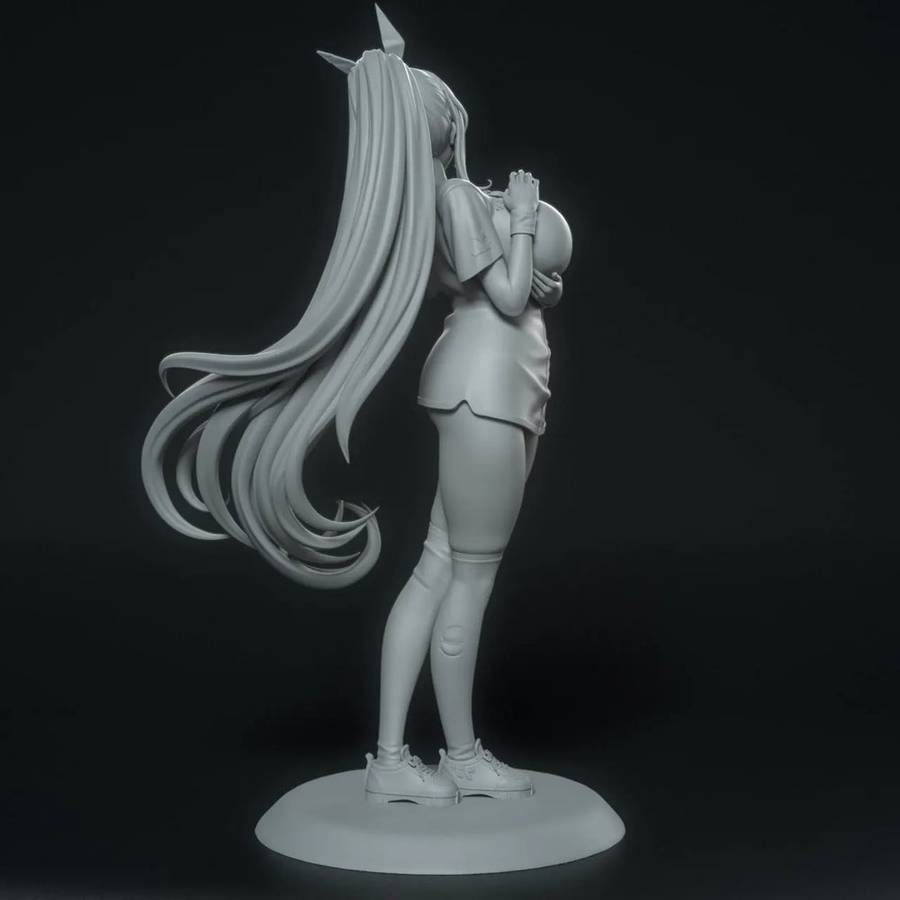 1/24 Long-Haired Elf Maiden in Short Dress, Resin Model Figure Kit, Anime Theme, Unassembled and Unpainted