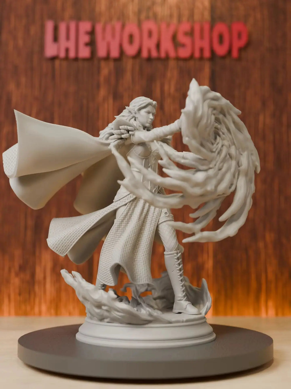 Half-Elf Arcane Sorceress, Resin Model Figure Kit, Fantasy Theme, Unassembled and Unpainted
