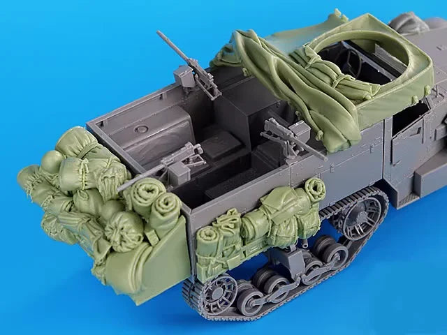 1/35 WWII M2A1 Halftrack, Resin Model Vehicle Kit, Unassembled and Unpainted