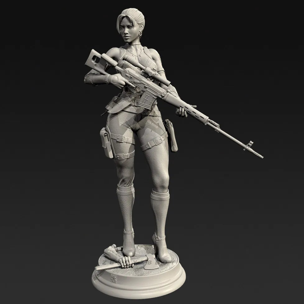 55mm Modern Sci-Fi Tactical Operator, Resin Model Figure Kit, Unassembled and Unpainted