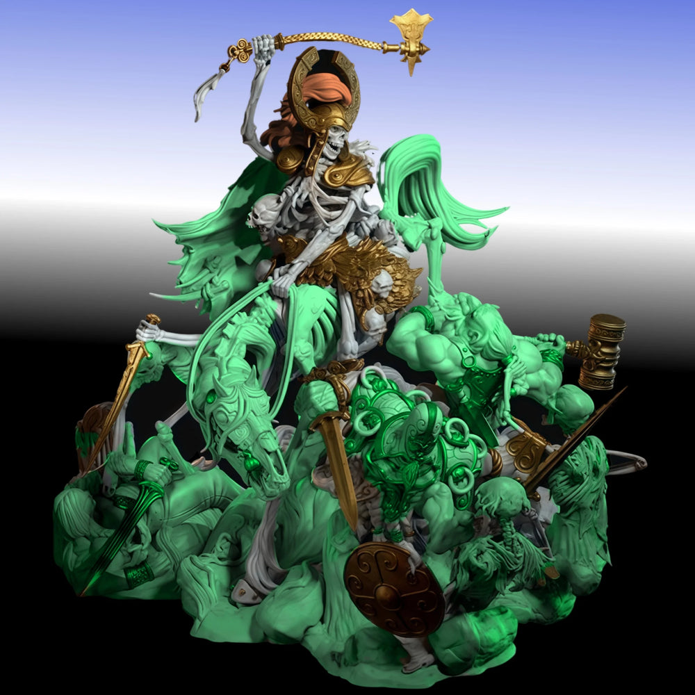 1/24 Undead Skeleton Army, 6 Figures, Resin Model Diorama Kit, Fantasy Theme, Unassembled and Unpainted